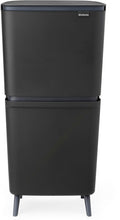 Brabantia SortUp Hi Prullenbak 20 + 25 liter - Afvalscheiding - Dark Grey