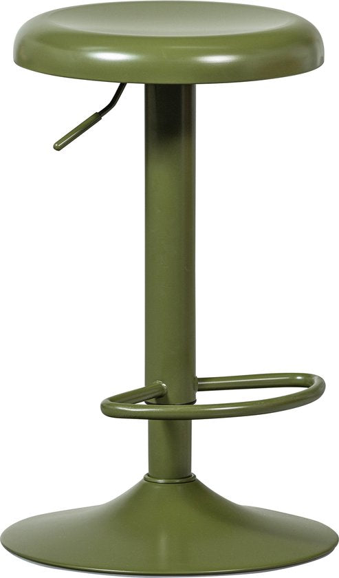 WOOOD Isaac Barkruk - Metaal - Warm Groen - 81x39x39