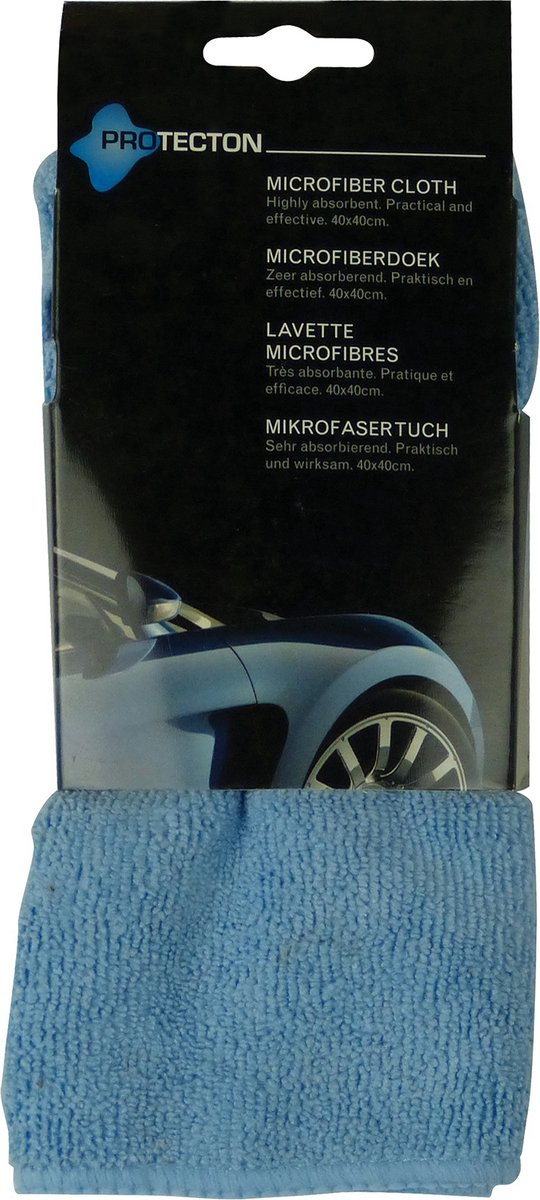 Protecton Microvezeldoek – Voor het streeploos reinigen – Voor auto, camper of caravan - Extra zacht - Niet pluizend - Nat & droog te gebruiken – Wasbaar in wasmachine - 40x40cm