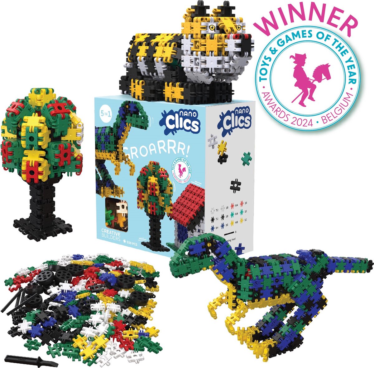 Nano Clics – Creative Builders 500 Piece Set