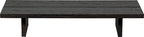 WOOOD Lion Salontafel - MDF - Donkerbruin - 25x140x60 – Outlet, licht beschadigd