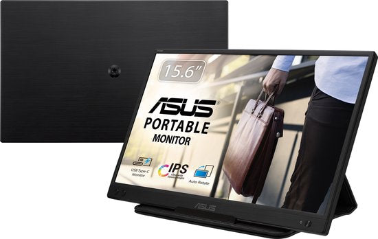 ASUS ZenScreen MB166C - Portable USB-C Monitor - Met Smartcover - 15.6 inch – Retour, als nieuw