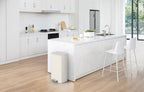 EKO - Marina Pedaalemmer 30 liter - Stainless steel Plastic - crême wit - Prullenbak