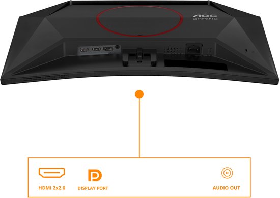 AOC G4 C24G42E - Full HD Curved Gaming Monitor - 180hz - 0.5 ms - 24 inch – Gebruikt