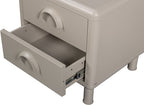 WOOOD Rune Ladekast met 2 lades - Metaal - Honinggeel - 45x42x42 – Retour, als nieuw