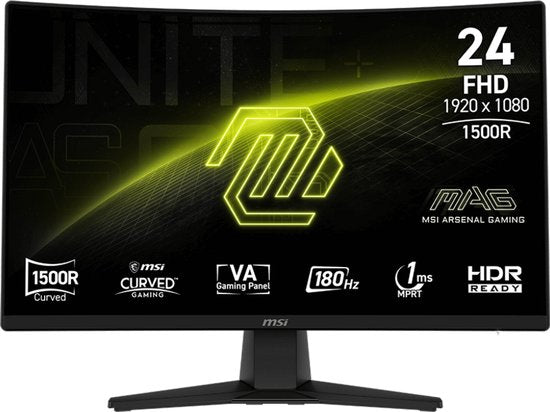 MSI MAG 242C - Full HD Curved Gaming Monitor - 180hz - 24 inch