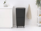 Brabantia SortUp Hi Prullenbak 20 + 25 liter - Afvalscheiding - Dark Grey