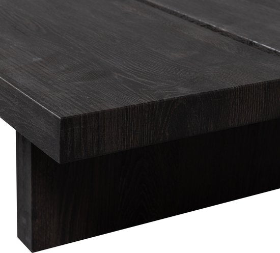 WOOOD Lion Salontafel - MDF - Donkerbruin - 25x140x60 – Outlet, licht beschadigd