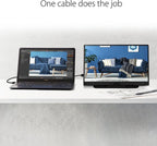 ASUS ZenScreen MB166C - Portable USB-C Monitor - Met Smartcover - 15.6 inch – Retour, als nieuw