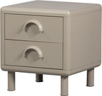 WOOOD Rune Ladekast met 2 lades - Metaal - Honinggeel - 45x42x42 – Retour, als nieuw