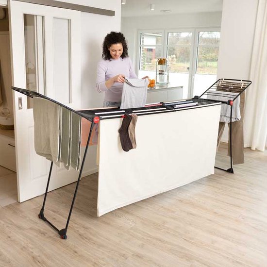 Vileda Infinity Flex Ultimate Droogrek (Black Edition) - Tafel Droogrek - 30 m drooglengte - Telescopisch uittrekbaar ce
