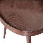 WOOOD Nissa Bijzettafels - Walnoot - Set van 2 - 39x71x52 – Retour, als nieuw