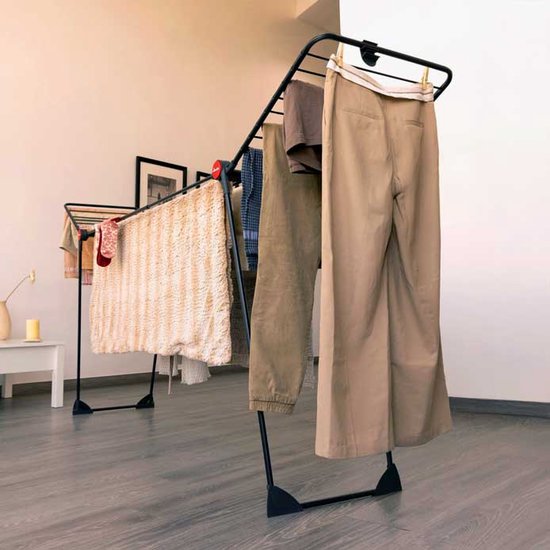 Vileda Infinity Flex Ultimate Droogrek (Black Edition) - Tafel Droogrek - 30 m drooglengte - Telescopisch uittrekbaar ce