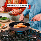 Tefal Ceramic Control Grey - Koekenpan - 28 cm - Keramisch - Inductie - PFAS vrij - Geschikt voor gebruik met metalen sp