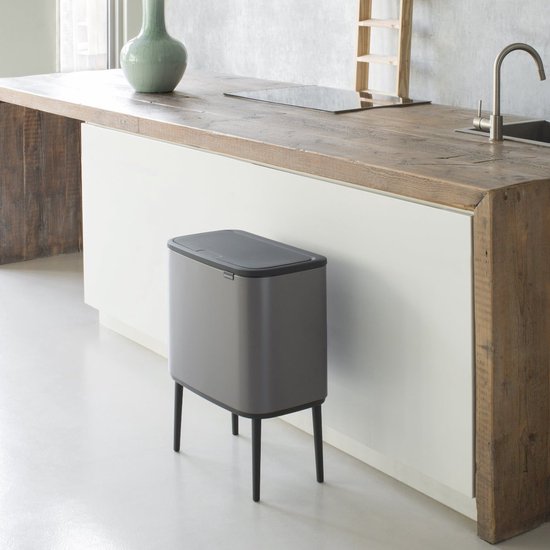 Brabantia Bo Touch Bin 3 x 11 liter Platinum in de keuken
