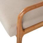 WOOOD Mark Fauteuil - Stof - Naturel - 75x67x82