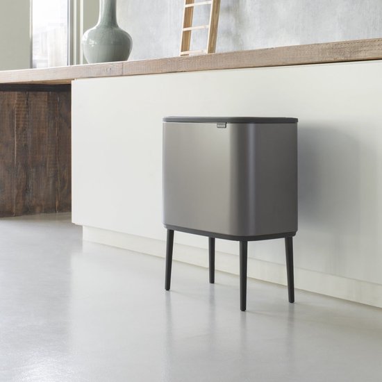 Brabantia Bo Touch Bin 3 x 11 liter Platinum – sfeerfoto