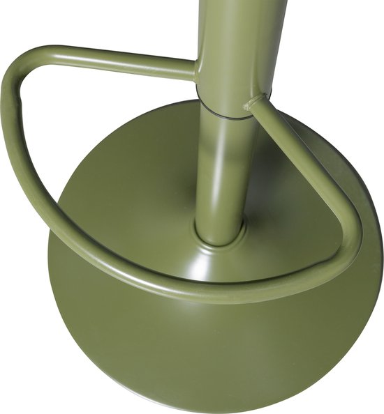 WOOOD Isaac Barkruk - Metaal - Warm Groen - 81x39x39