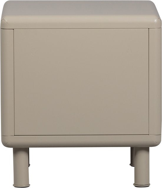 WOOOD Rune Ladekast met 2 lades - Metaal - Honinggeel - 45x42x42 – Retour, als nieuw