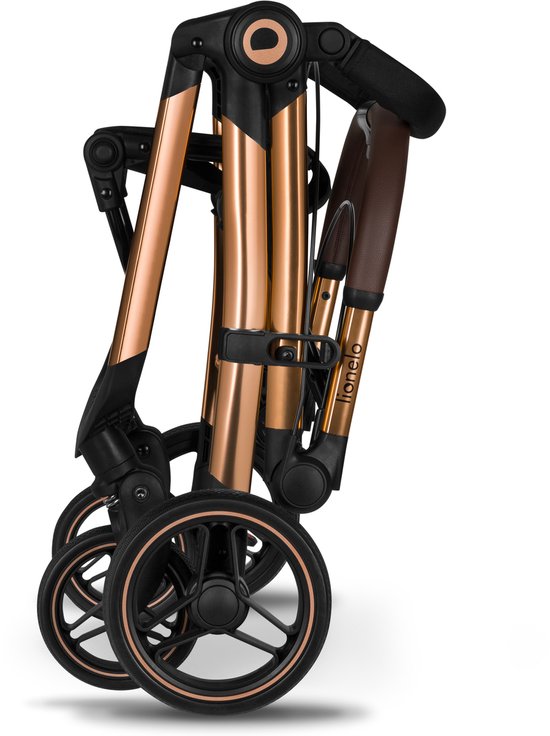 Lionelo Ingrid Buggy - Kinderwagen tot 22 kg - Auto-Folding Systeem - 360° EVA Wielen - XXL Luifel met UPF50+ - Verstelb