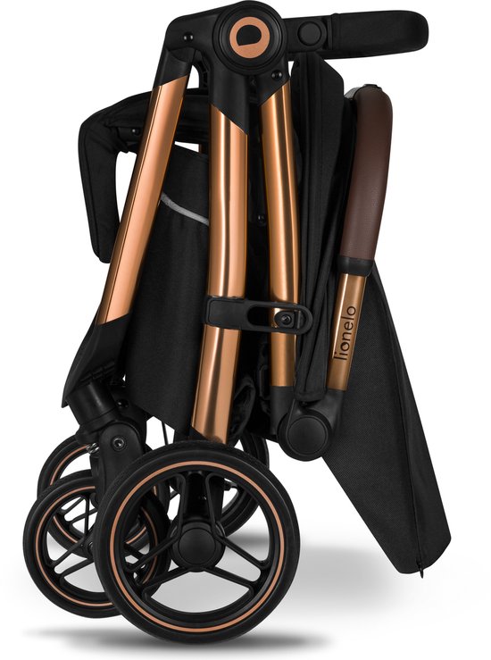 Lionelo Ingrid Buggy - Kinderwagen tot 22 kg - Auto-Folding Systeem - 360° EVA Wielen - XXL Luifel met UPF50+ - Verstelb