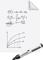 Legamaster Magic-Chart whiteboardfolie – 60 x 80 cm – wit – 25 geperforeerde vellen, incl. 1 uitwisbare bordstift