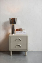 WOOOD Rune Ladekast met 2 lades - Metaal - Honinggeel - 45x42x42 – Retour, als nieuw