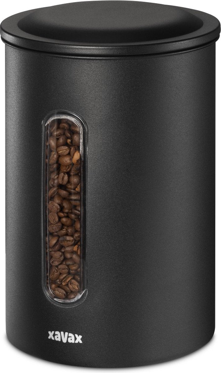 Xavax Koffieblik Voor 1,3 Kg Bonen Of 1,5 Kg Poeder Luchtdicht Aromadicht Zw