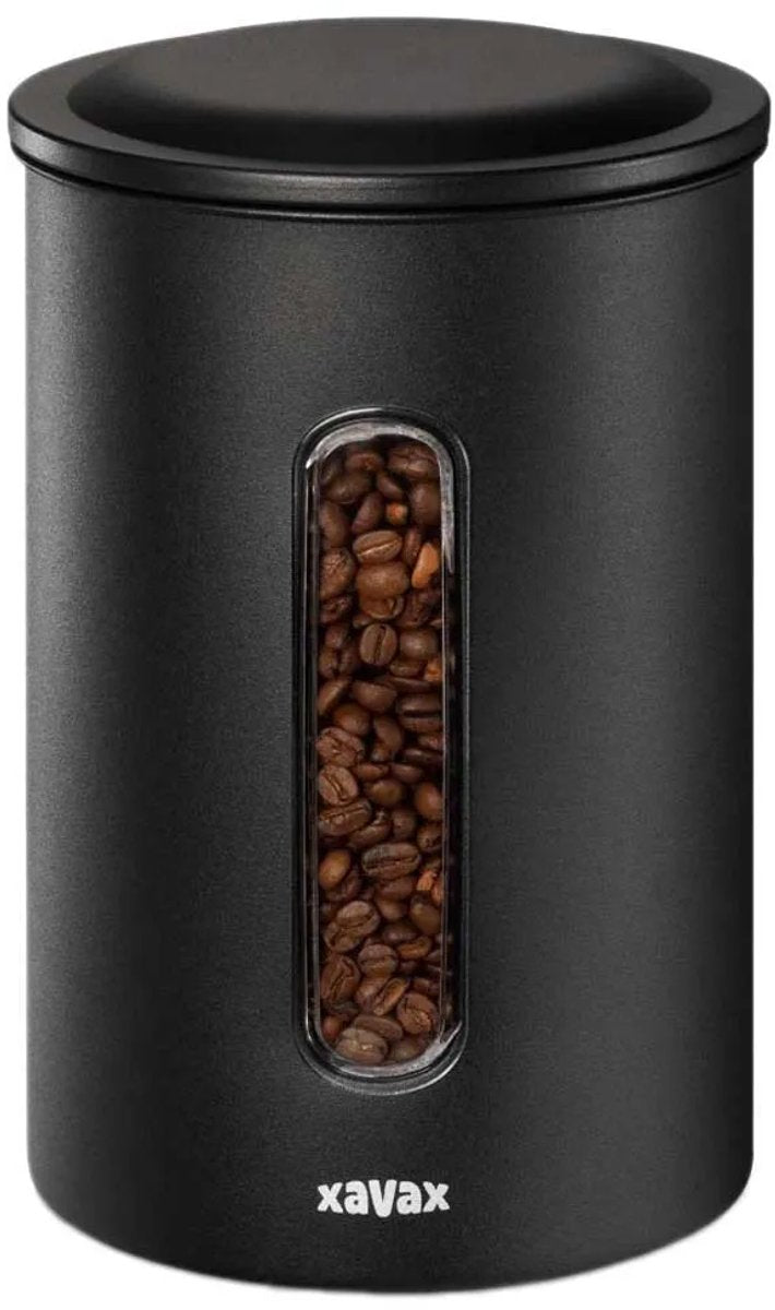 Xavax Koffieblik Voor 1,3 Kg Bonen Of 1,5 Kg Poeder Luchtdicht Aromadicht Zw