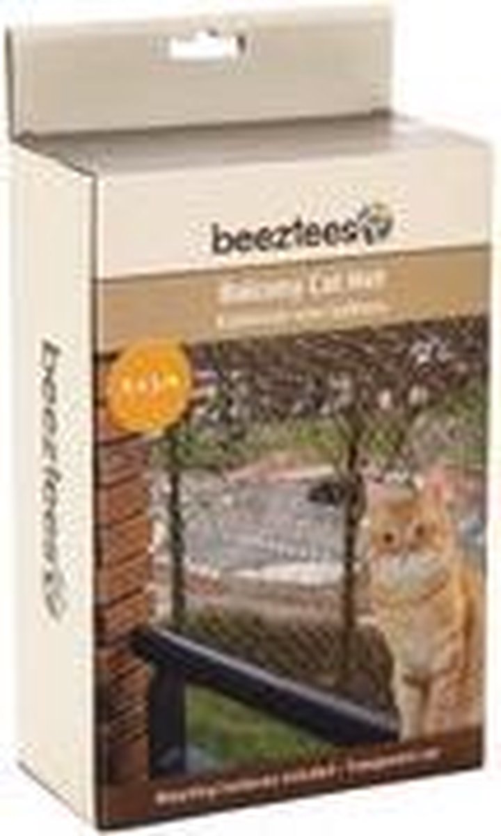 Beeztees Kattennet - Kattengaas voor balkon - Eenvoudig te bevestigen - Transparant - 8x3 m