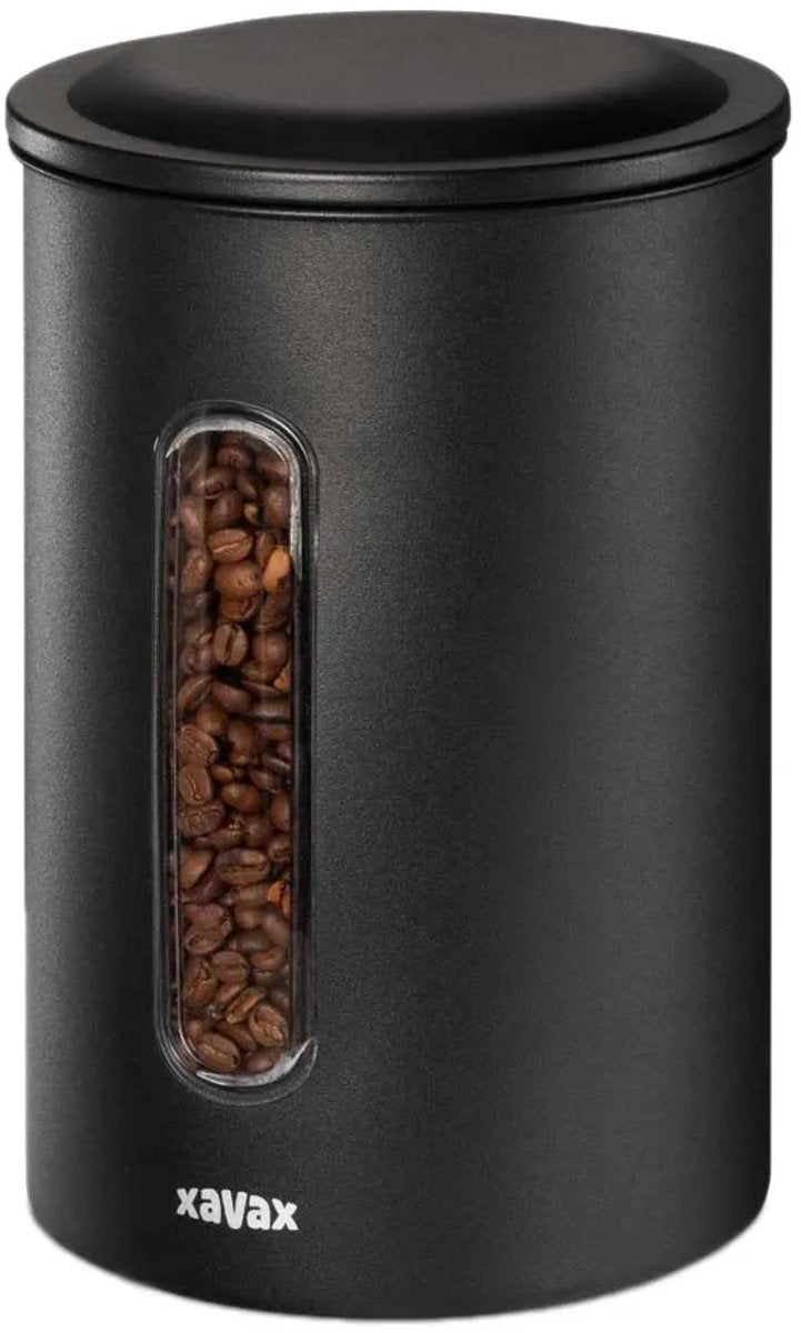Xavax Koffieblik Voor 1,3 Kg Bonen Of 1,5 Kg Poeder Luchtdicht Aromadicht Zw