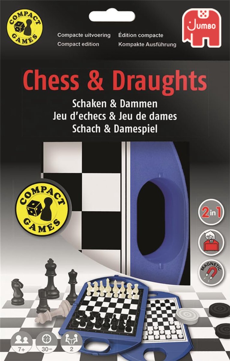 Jumbo - Schaakspel en Damspel - Reiseditie - Reisspel