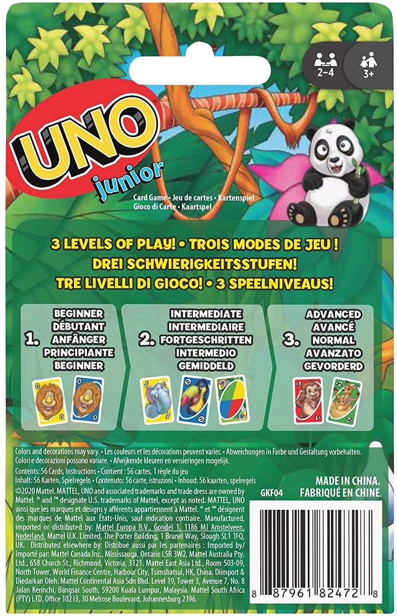 Mattel Games UNO Junior 2.0 Card Game