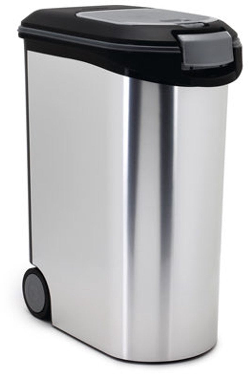 Curver Pet Food Container Dog or Cat - 35L - 12KG - 28x49x42.5cm - Metallic