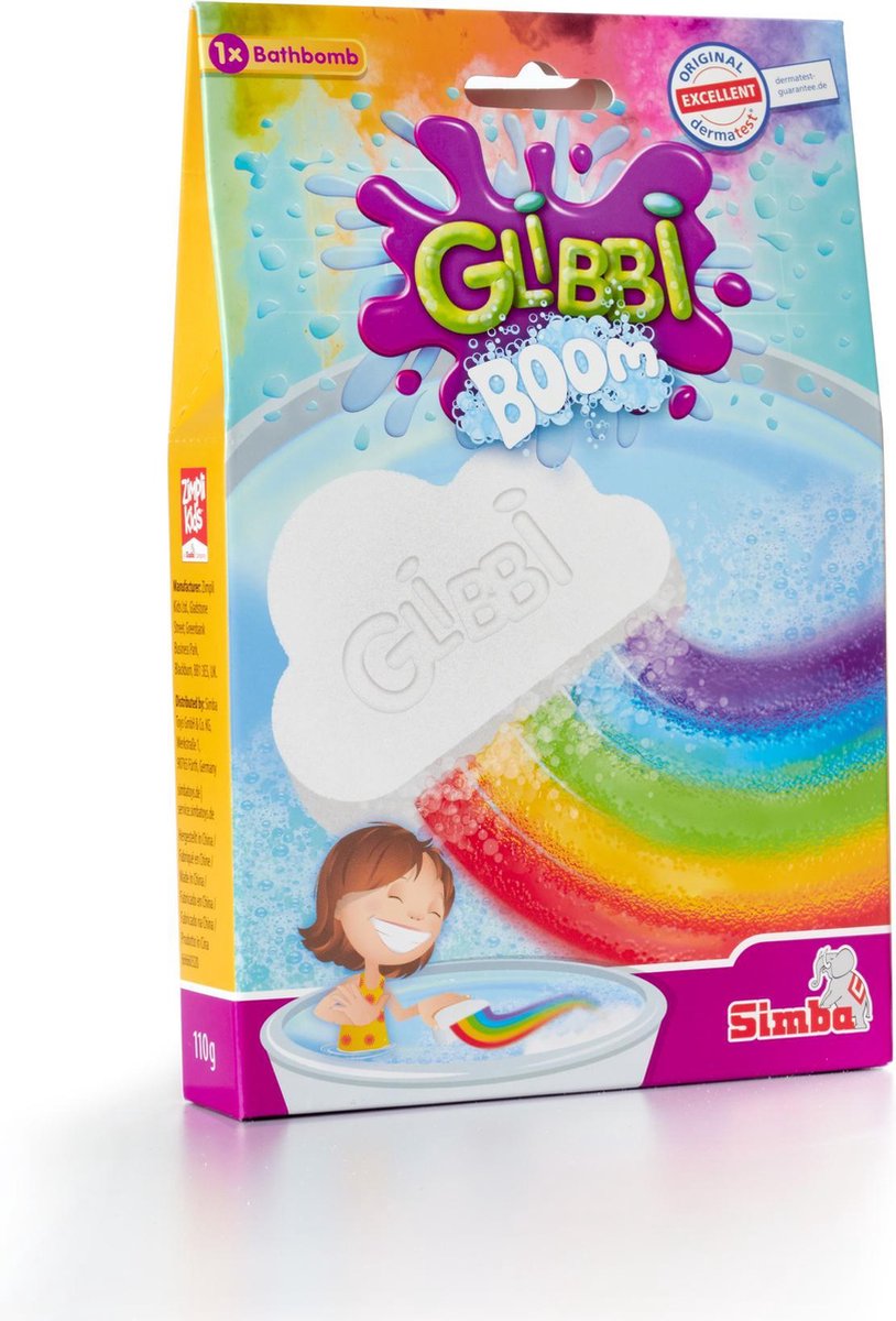 Glibbi Boom Regenboog - Badbom - vanaf 3 jaar - dermatologisch getest