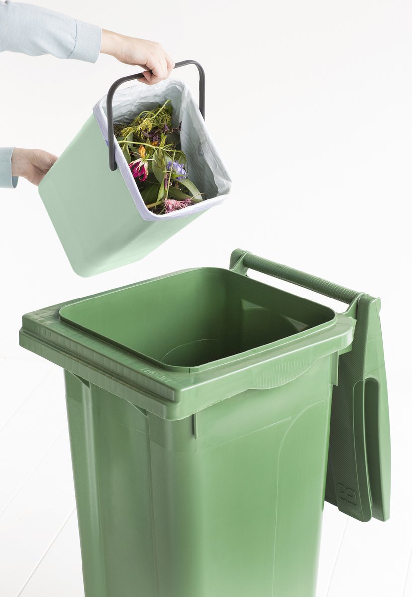 Brabantia Sort & Go Waste Bin - 12 litre - Jade Green