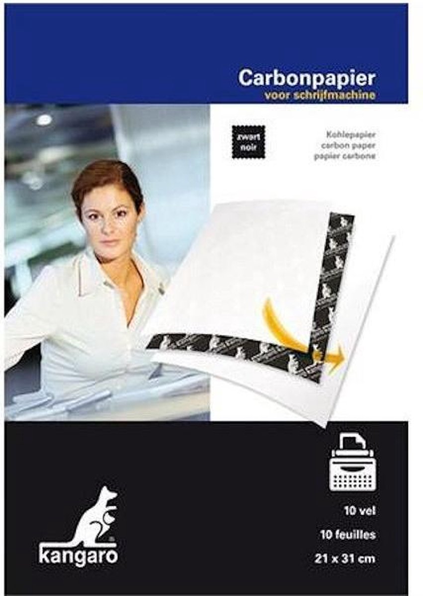 Kangaro carbon paper - A4+ - 10 sheets - black