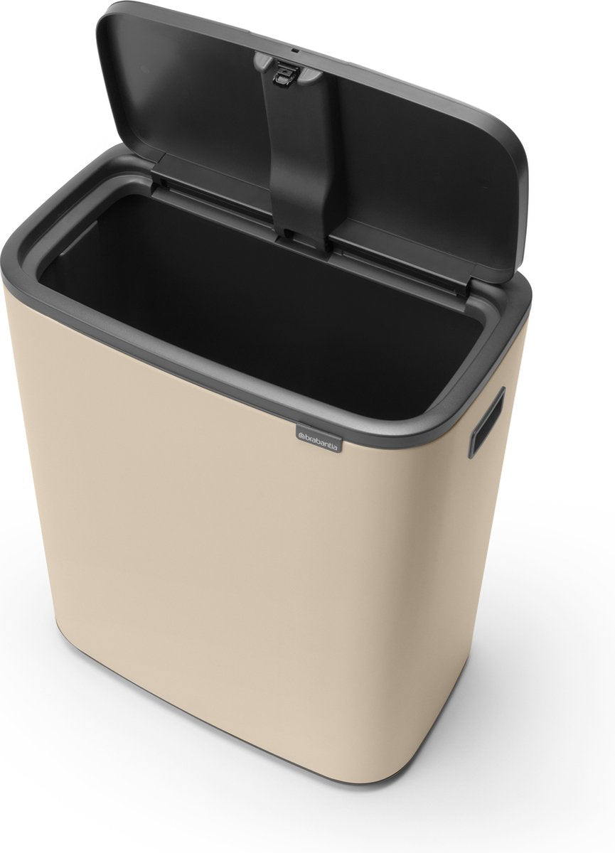 Brabantia Bo Touch Bin Prullenbak - 1 vak - 60 liter - Soft Beige