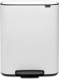 Brabantia Bo Prullenbak - 60 liter - 1 vak - White