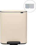 Brabantia Bo Prullenbak - 2 x 30 liter - Afvalscheiding