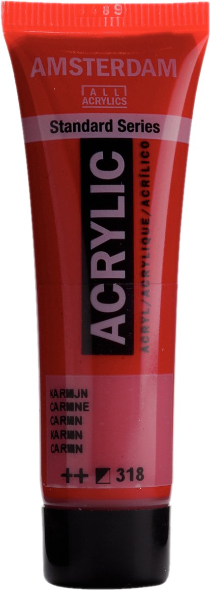 Verf - Acryl - 318 - Karmijn - Amsterdam - 20ml