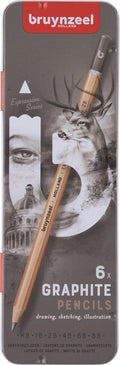 Bruynzeel Expression grafietpotloden - blik - 6 stuks