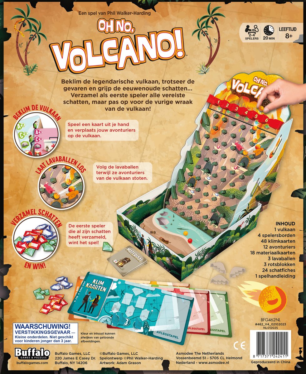 Oh No Volcano - Nederlandstalig gezelschapsspel