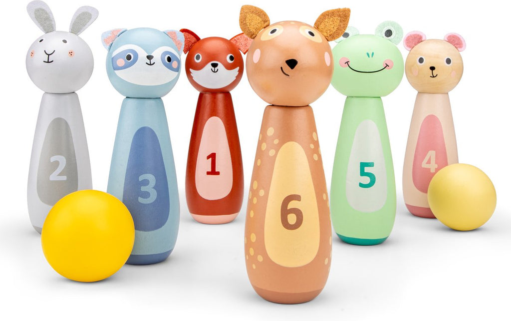 Woet® Houten Dieren Bowling Set voor Kinderen