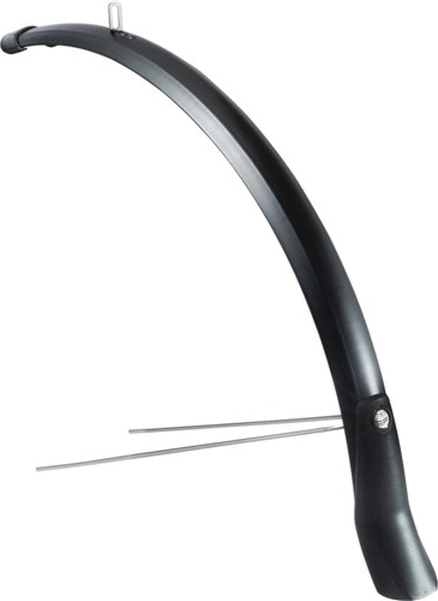 Eurofender Voorspatbord 28" - Compact Lampo-systeem - Mat Zwart - 58 mm Breed