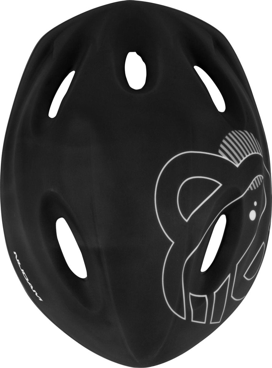 Nijdam Junior Helm - Dark Storm - Zwart/Zilvergrijs