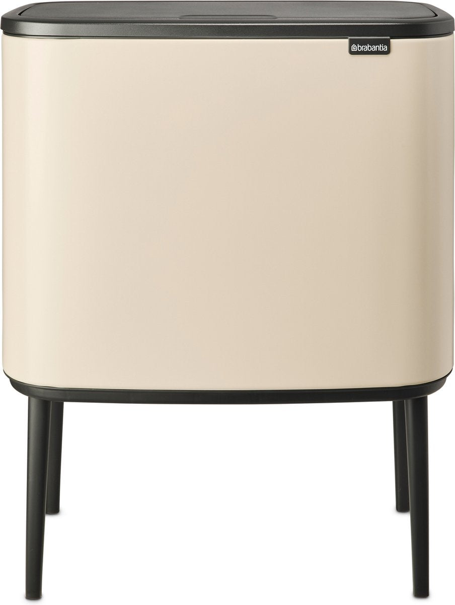 Brabantia Bo Touch Bin Prullenbak - 3 x 11 liter - Afvalscheiding - Soft Beige
