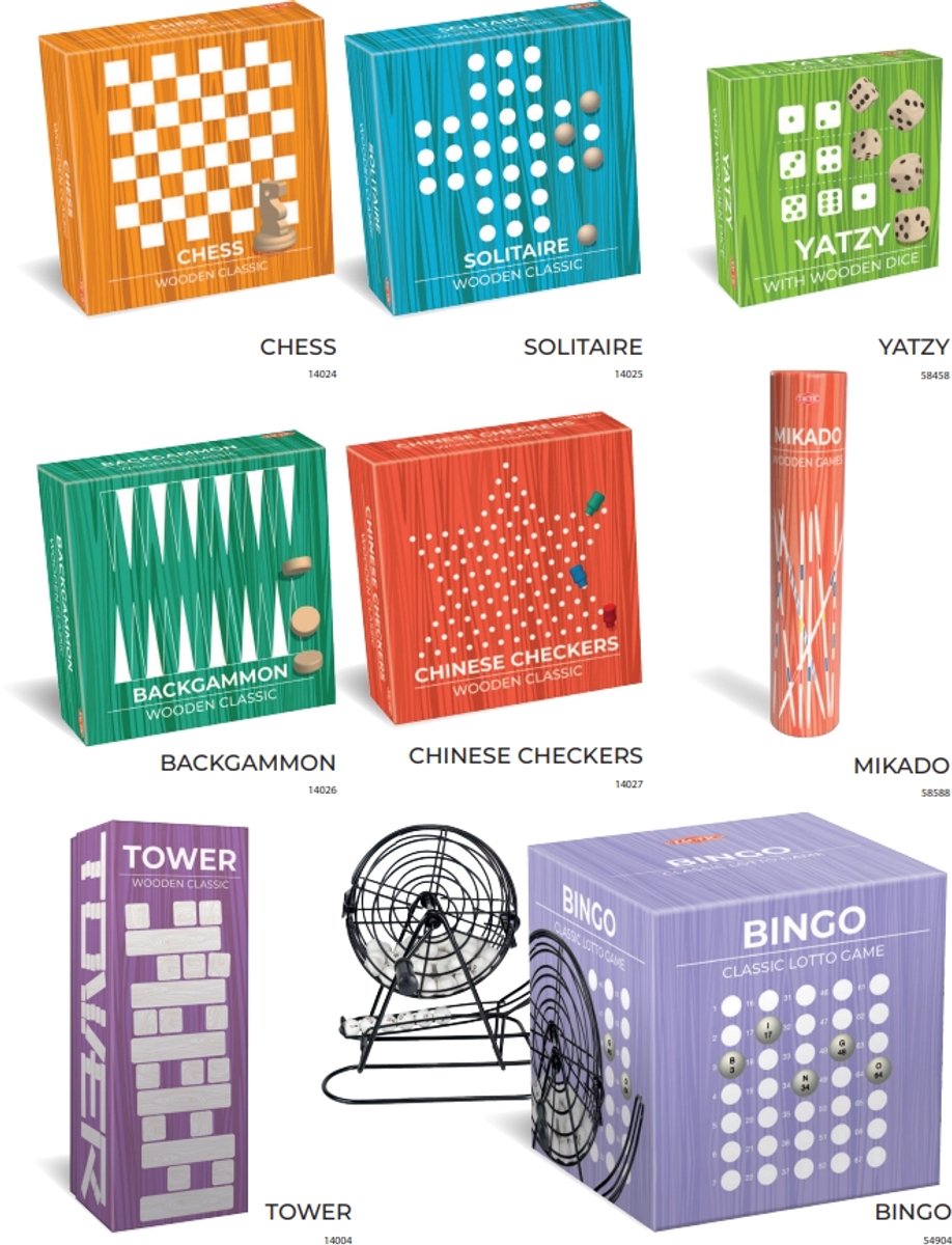Tactic Backgammon – Bordspel – Classic Games – Houten Strategiespel – Vanaf 7 jaar