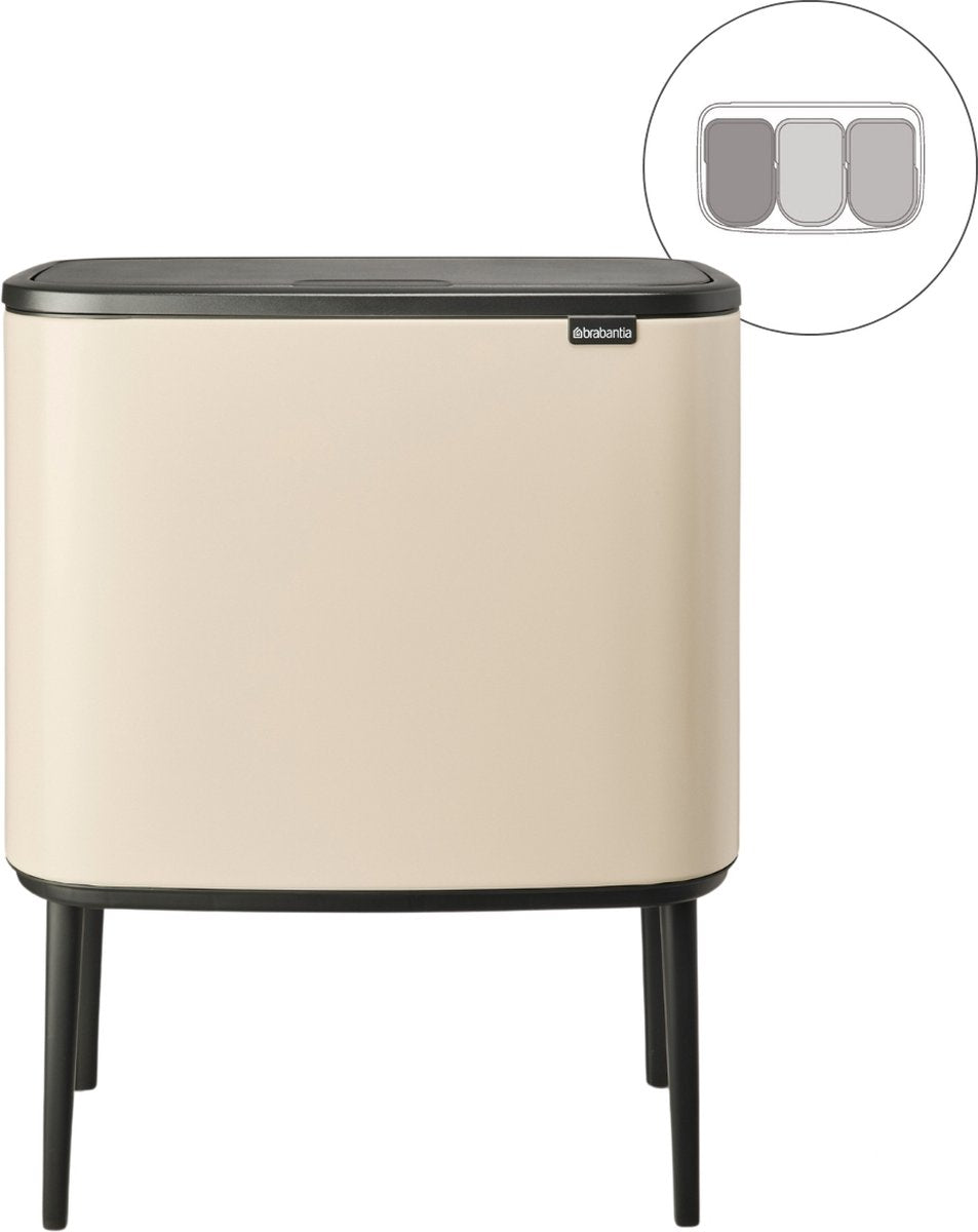 Brabantia Bo Touch Bin Prullenbak - 3 x 11 liter
