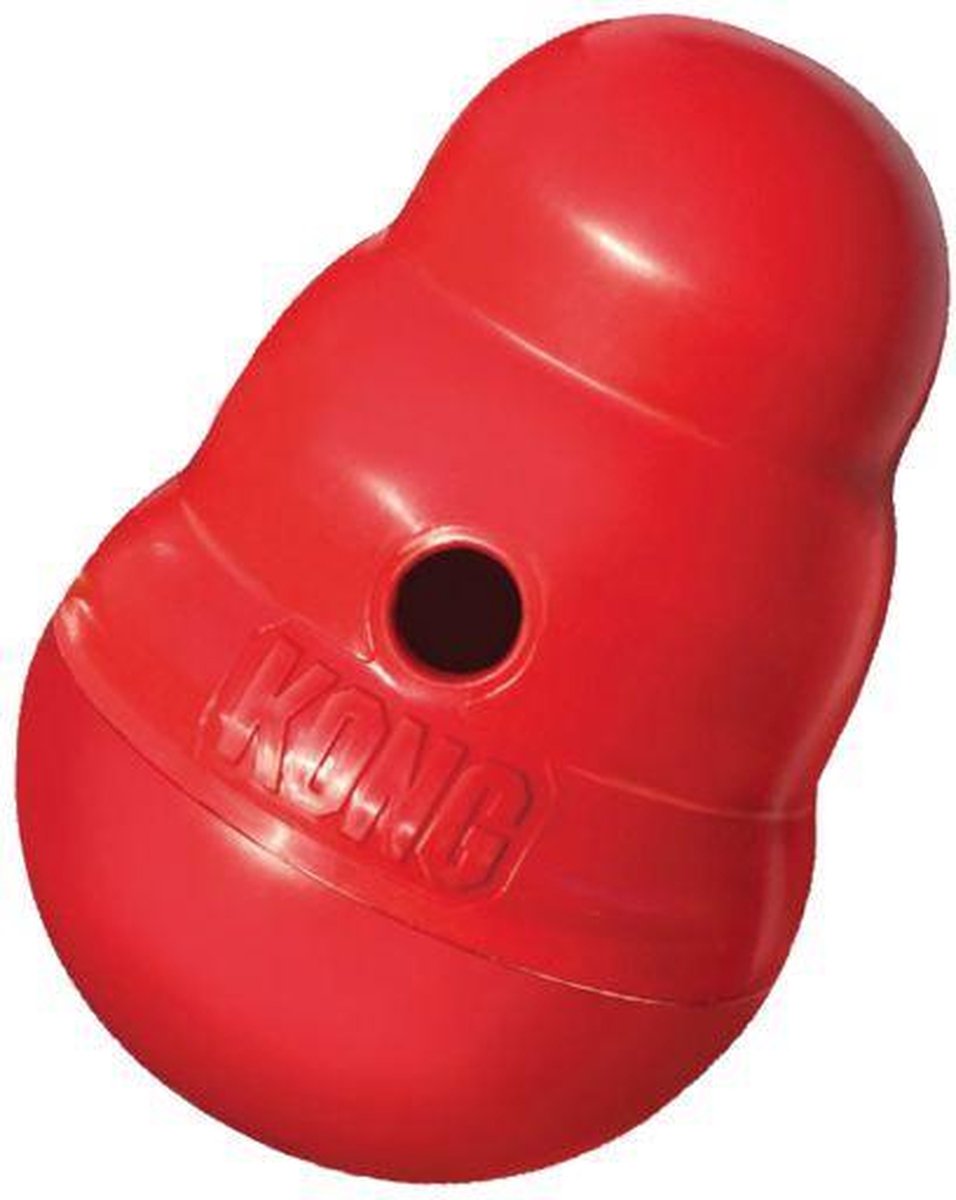 Kong Snack Dispenser Wobbler - Speelgoed Hond - maat L - 19 cm - Rood